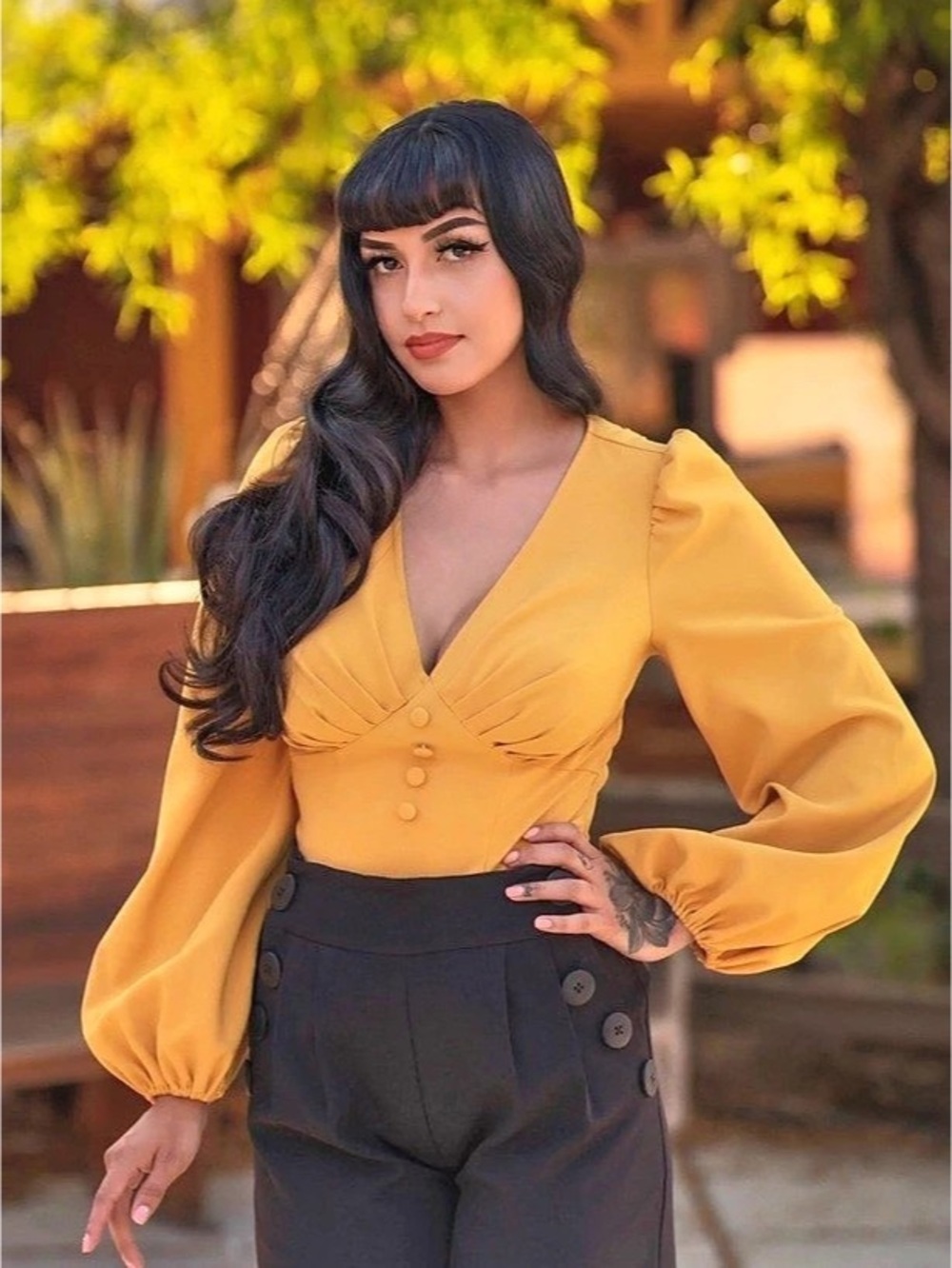 Boulevard Nights yellow Top